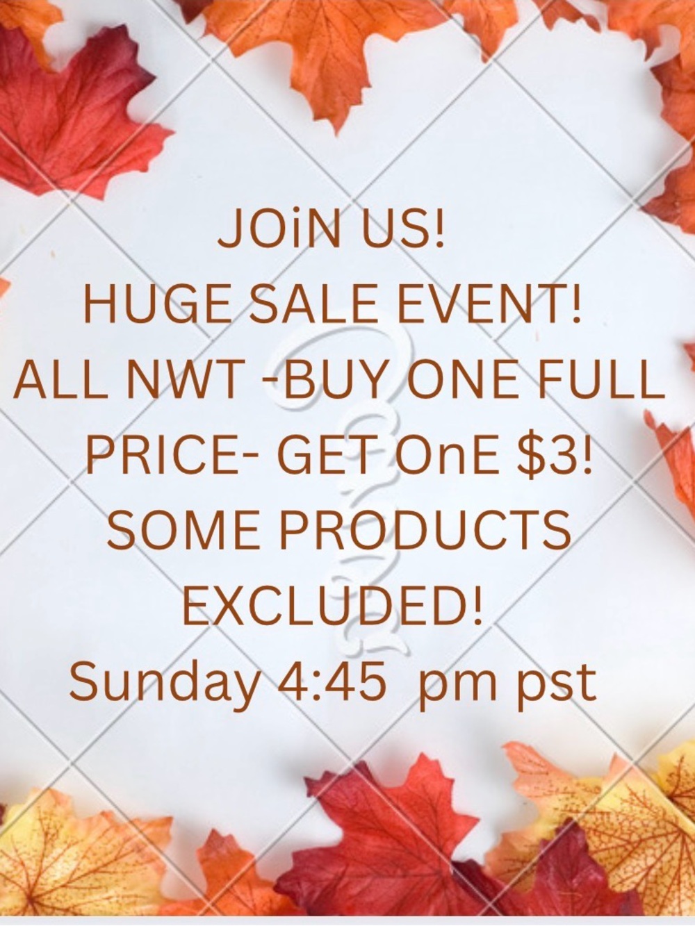 Live Notice!l Like this listing2be notified of lives!join the fun! All NWT! - Picture 1 of 14